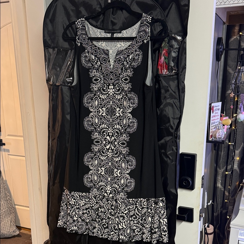 White House Black Market Black and White Patterned Mini Dress - 3 dresses